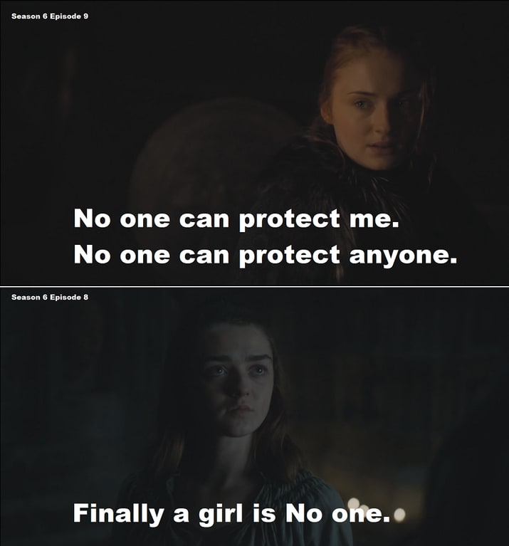 Arya e Sansa