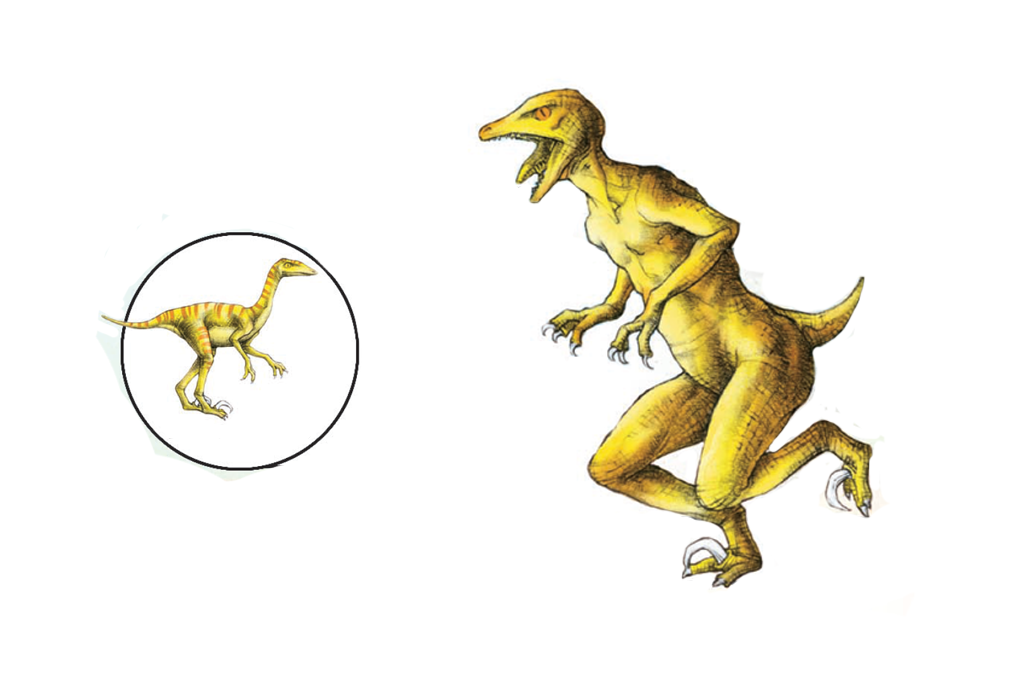 Ilustração de Deinonicossauro