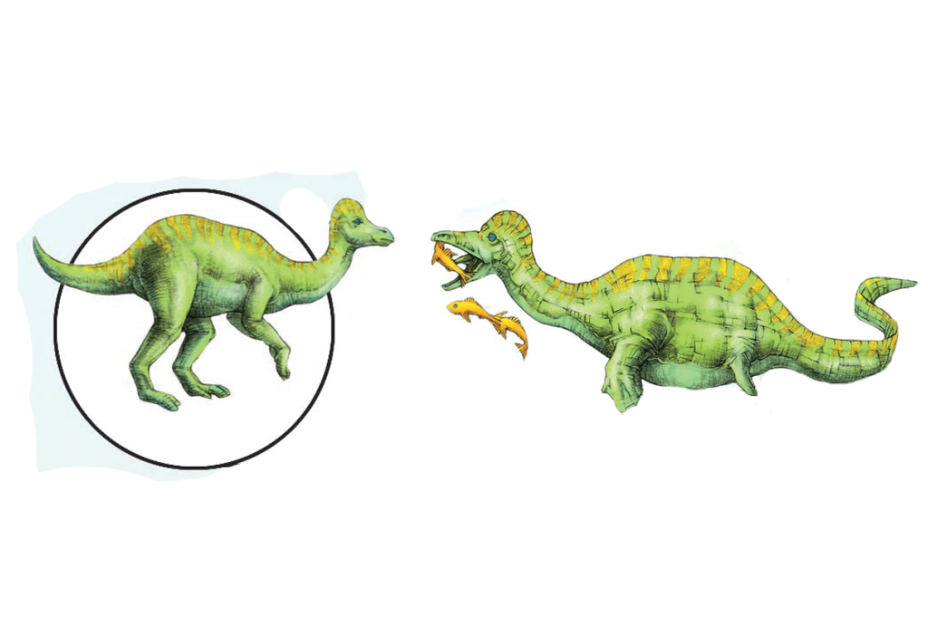 Ilustração de Hadrossauro
