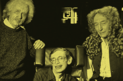 Star Trek: Aqui, Hawking jogou pôquer contra Einstein e Newton.