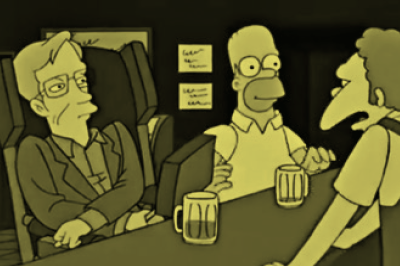 Os Simpsons: Nos quatro episódios em que aparece, ele se dublou.