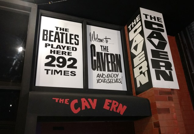 Reprodução da fachada do Cavern Club Reprodução da fachada do Cavern Club