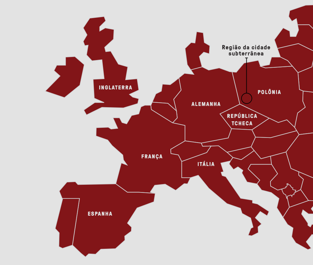 A cidade subterrânea de Hitler