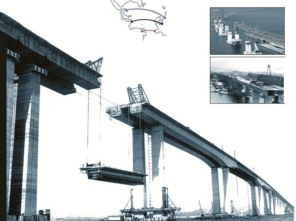 Como foi construída a ponte Rio-Niterói?