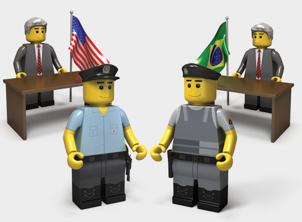 Polícia EUA x Polícia Brasil
