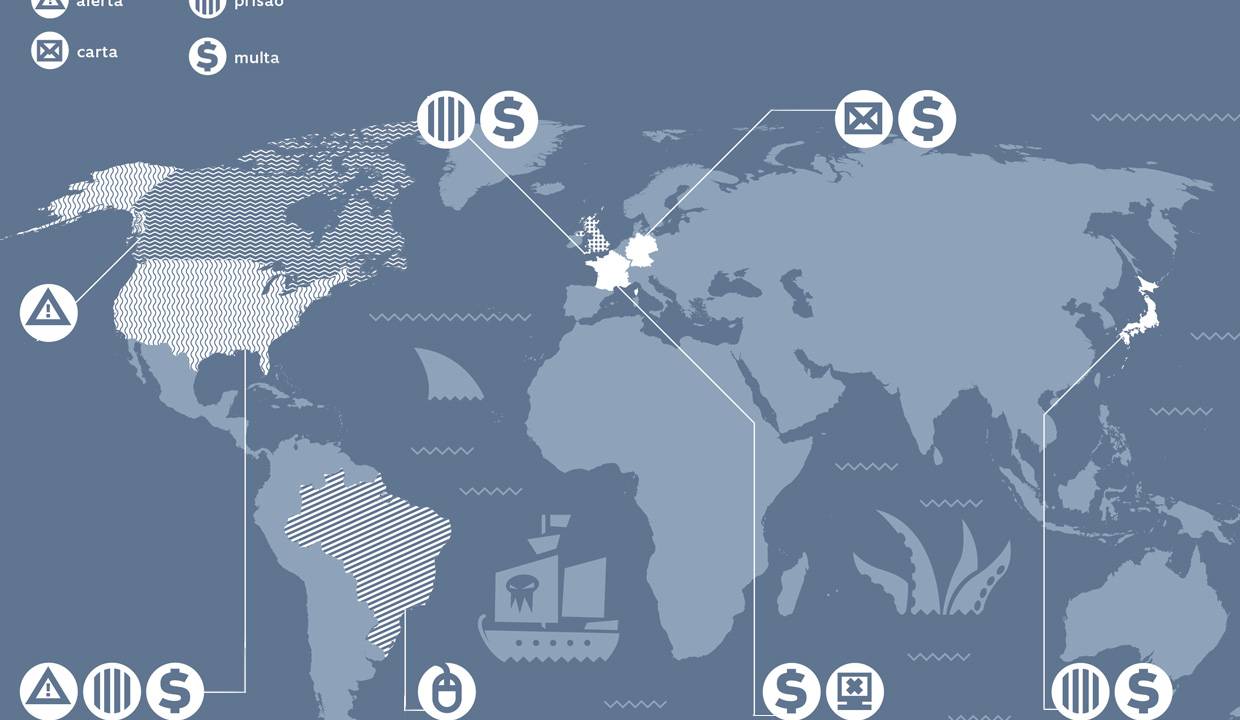 mapa de pirataria