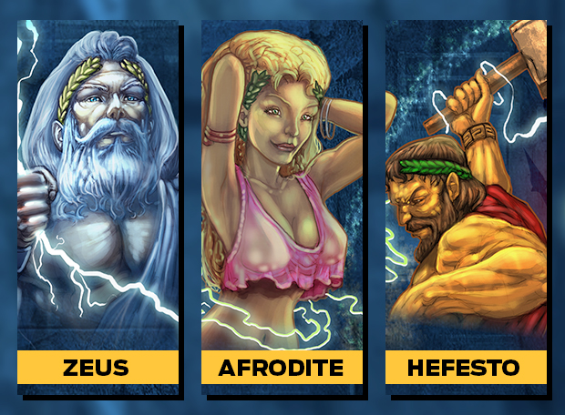 Zeus Hefesto Afrodite