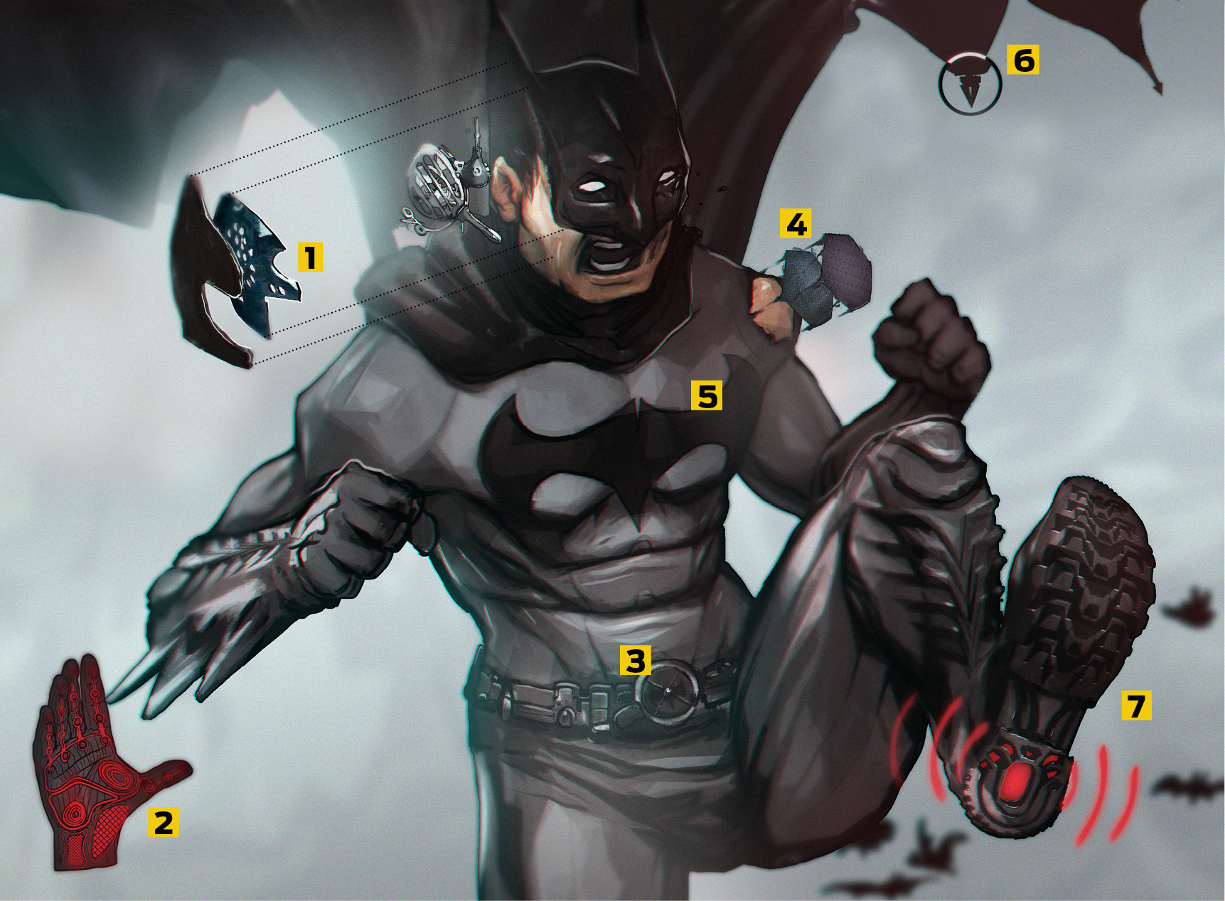 Os bat-acessórios do Homem Morcego