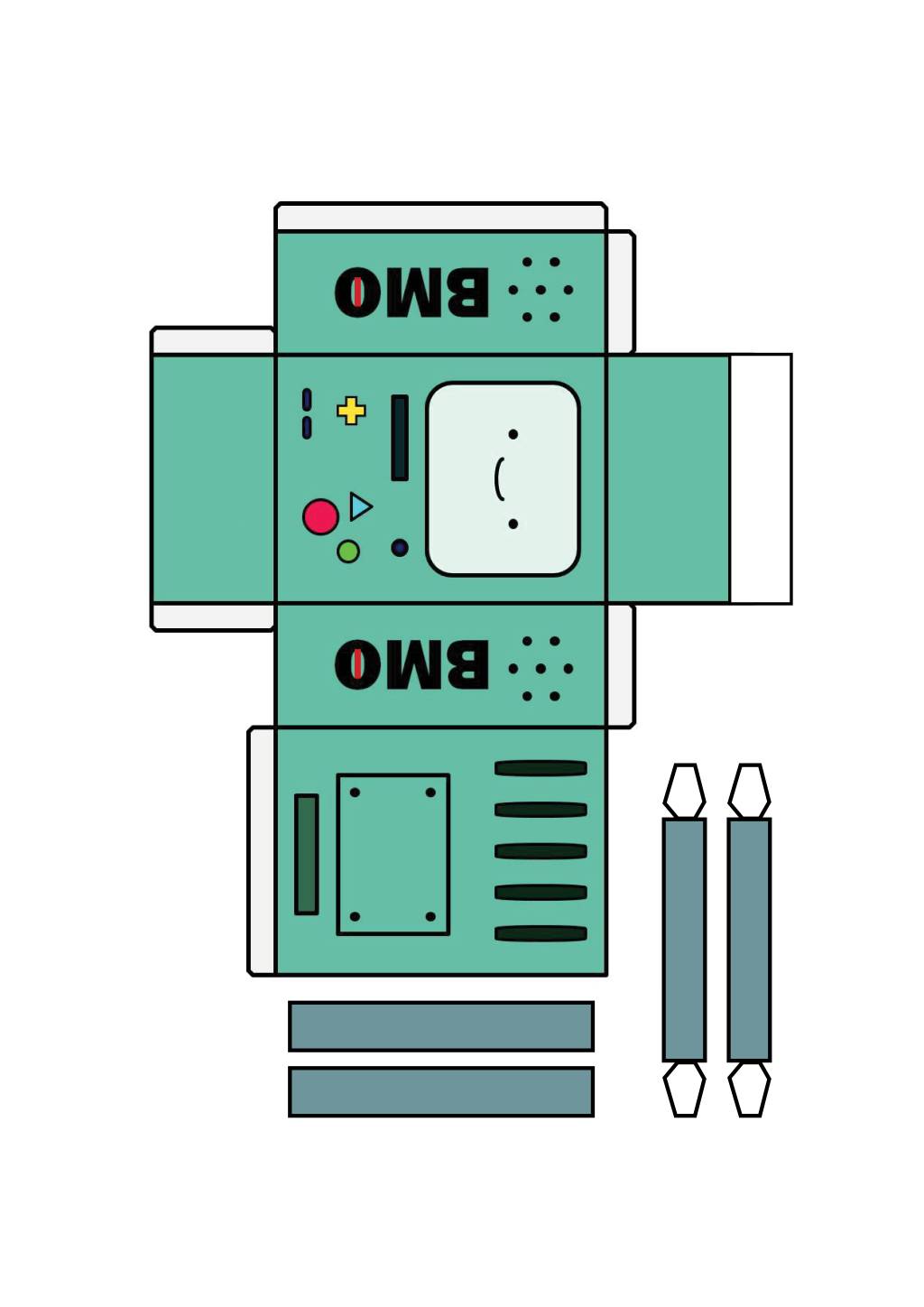 Moldes para criar um porta-retrato de “Hora de Aventura”!