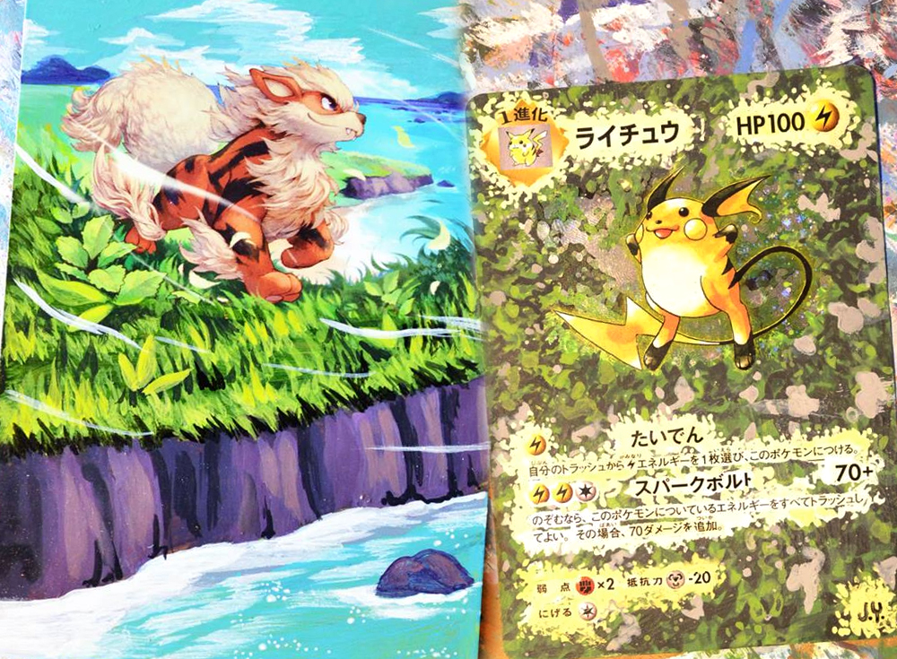 Artista pinta cartas Pokémon – e o resultado é incrível