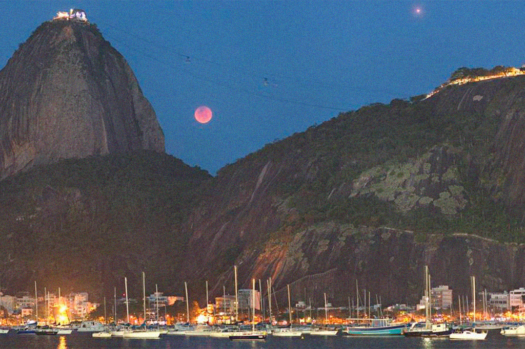 Nasa destaca foto do eclipse lunar feita por brasileiro