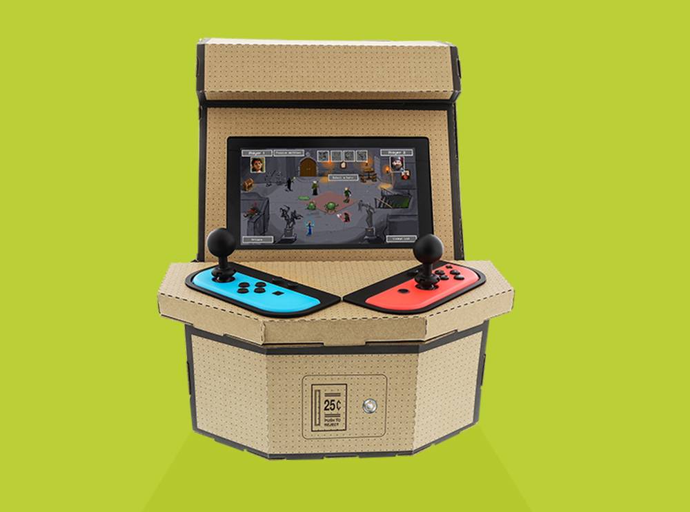 Switch ganha acessório que transforma console em arcade de papelão