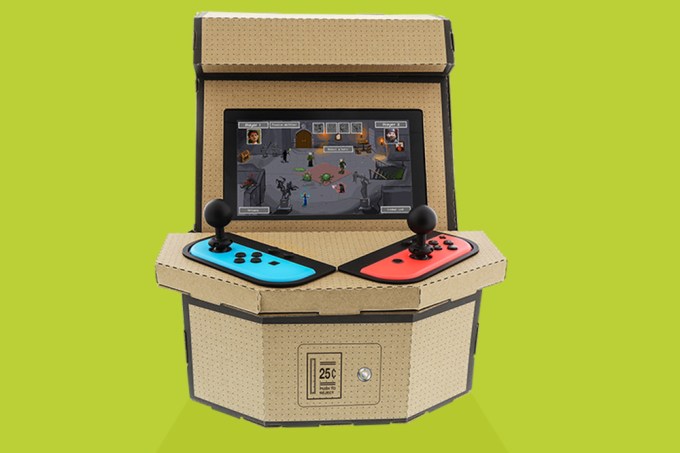 Switch ganha acessório que transforma console em arcade de papelão