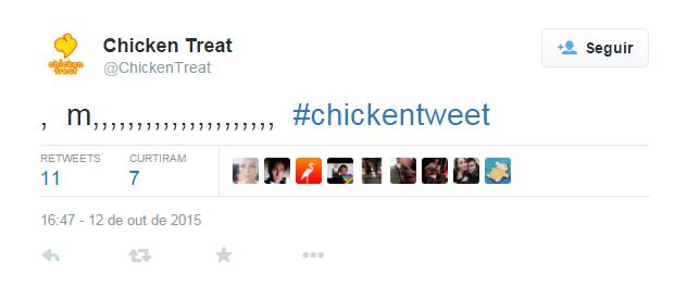 Galinha comanda twitter de empresa de fast food