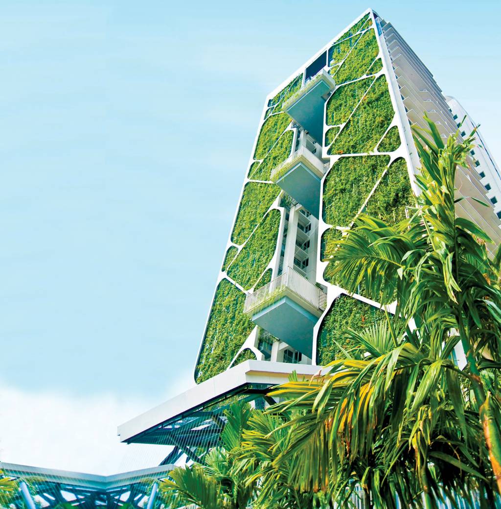 Qual é o maior jardim vertical do mundo?