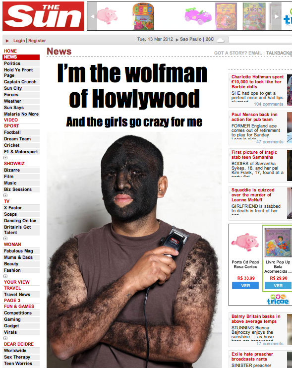 Homem mais peludo do mundo ganha reality para encontrar namorada