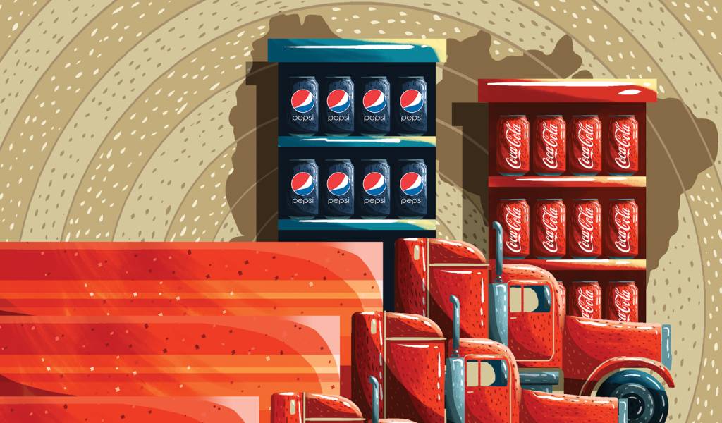 Como foi o caso de espionagem industrial entre Pepsi e Coca-Cola?