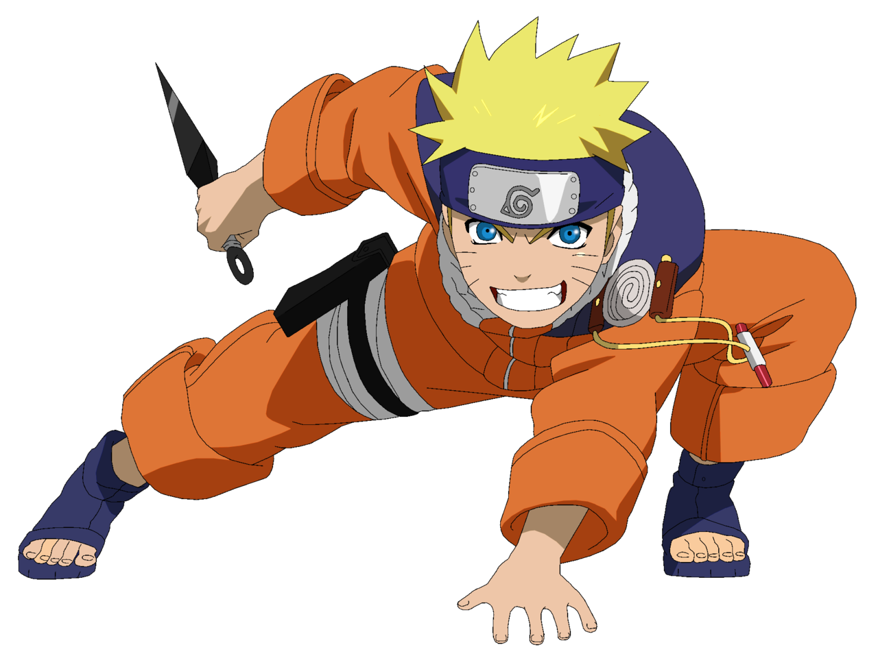 Porque os personagens de Naruto correm com os braços pra trás?