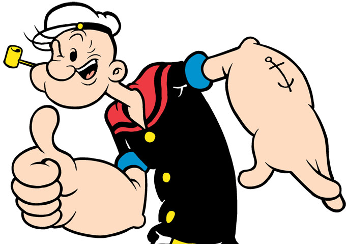 Por que o espinafre foi escolhido para deixar o Popeye forte?