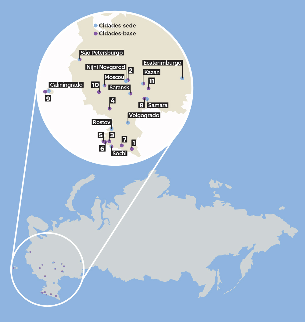 Seleção viajará o equivalente a voo Rio-Roma só na 1ª fase da Copa