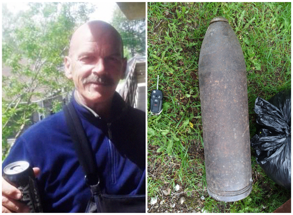 Homem encontra bomba da 1ª Guerra em casa, chama a polícia e vai beber