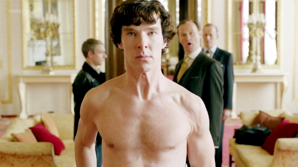 benedict cumberbatch shirtless sherlock