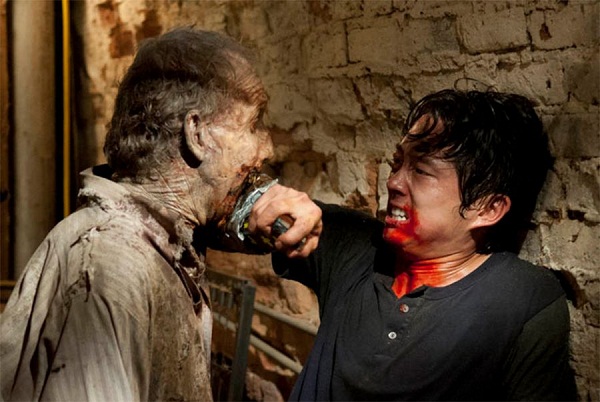 Glenn em uma das cenas da terceira temporada