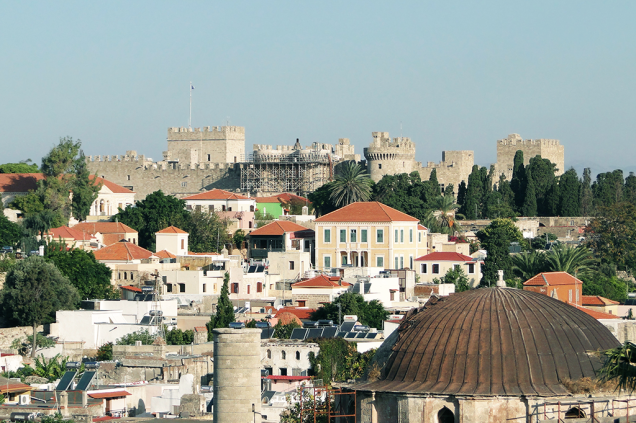 A cidade medieval de Rodes, na Grécia