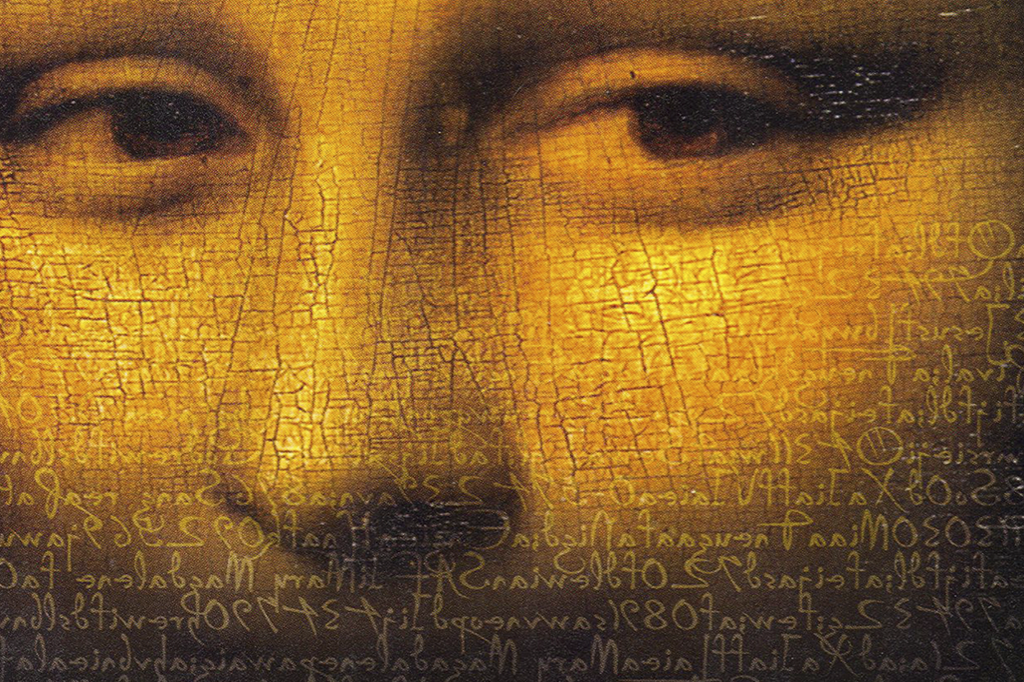 <strong>Nas pupilas de Mona Lisa há letrinhas miúdas, invisíveis a olho nu, pintadas por Da Vinci,</strong>