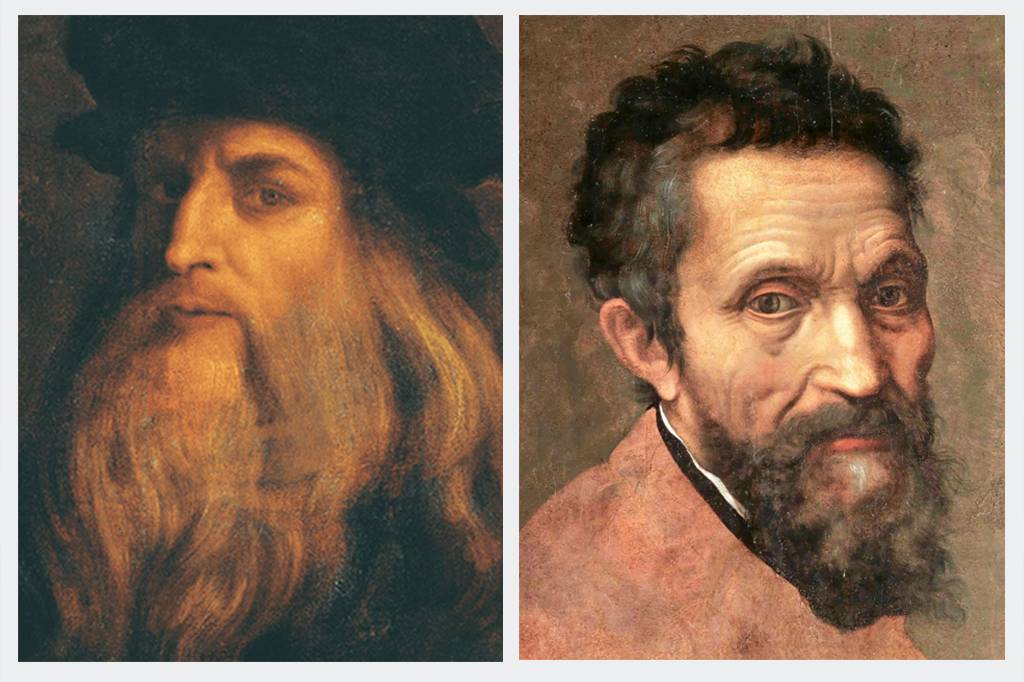 Por que Leonardo da Vinci e Michelangelo não se bicavam?