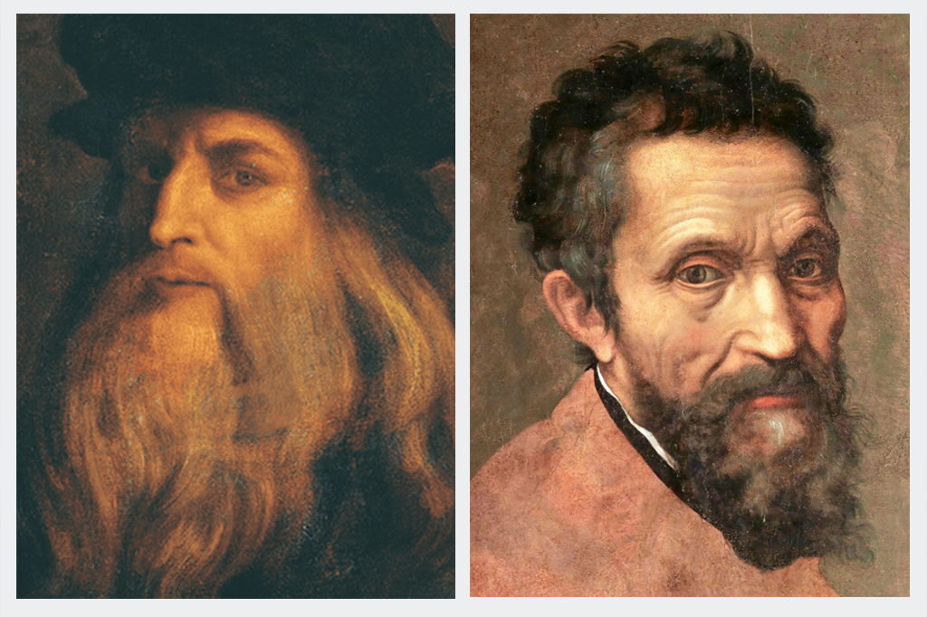 Porque Leonardo da Vinci não gostava de Michelangelo?