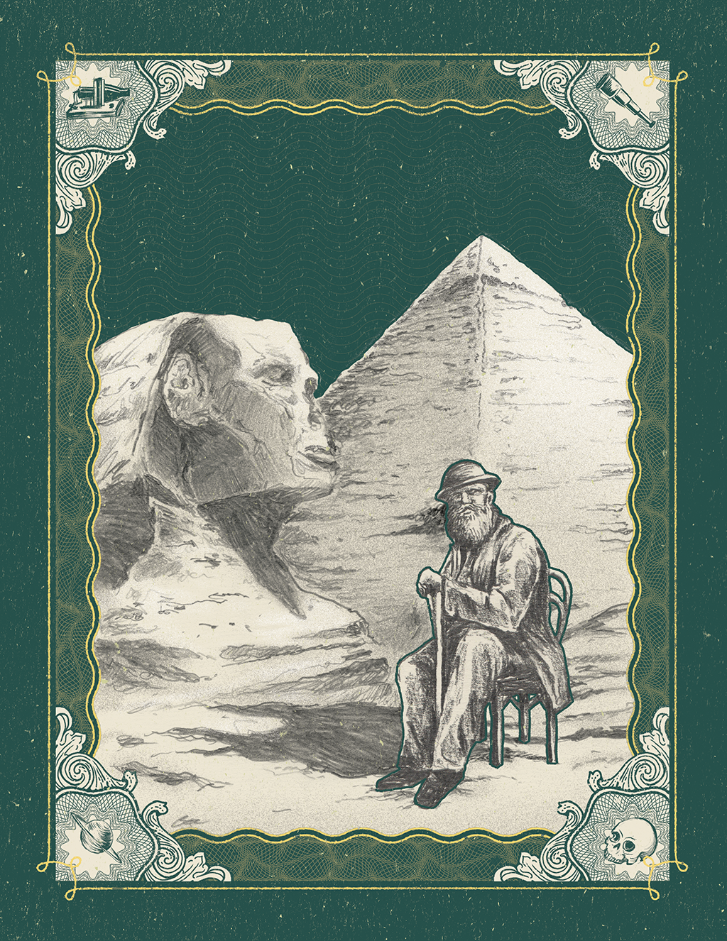 Indiana Jones: em 1876, Pedro subiu o Rio Nilo até o Sudão. E reclamou da conservação dos monumentos.