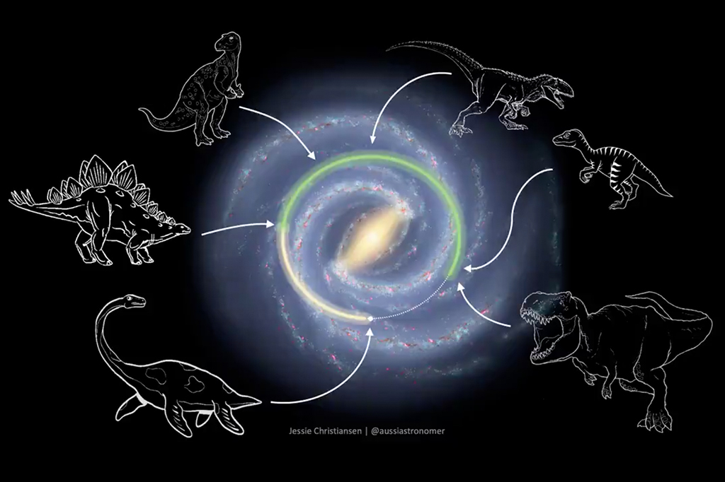 Dinossauros viveram do outro lado da galáxia