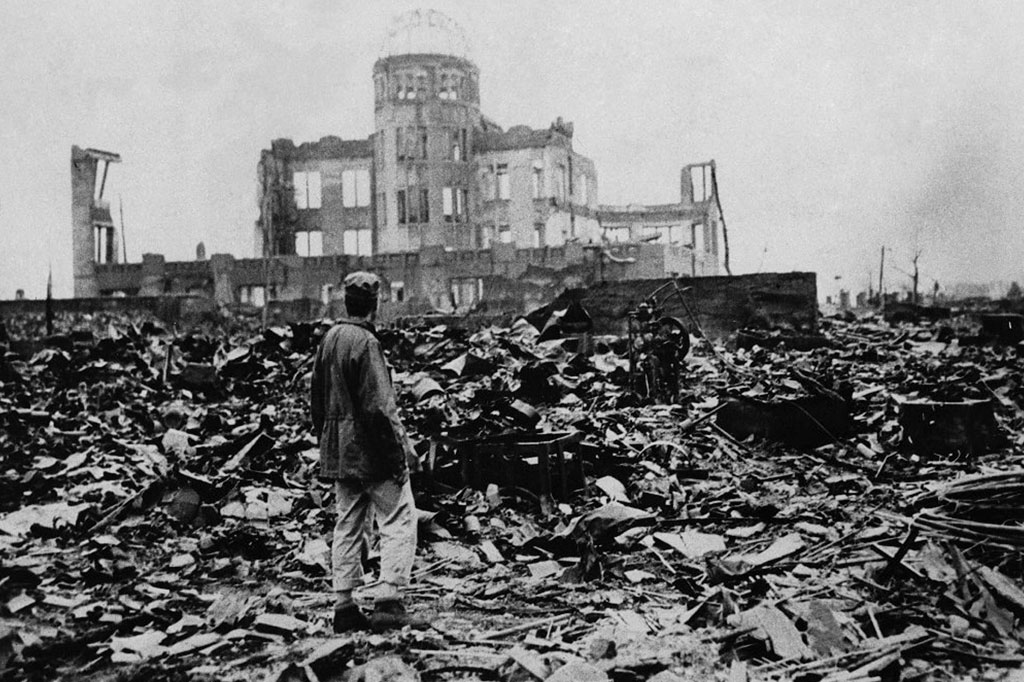<strong>Os escombros de Hiroshima dias depois do primeiro ataque com bomba atômica da história.</strong>