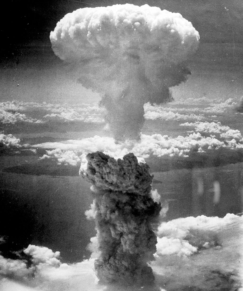 <strong>O cogumelo de Nagasaki, ícone da hecatombe nuclear.</strong>