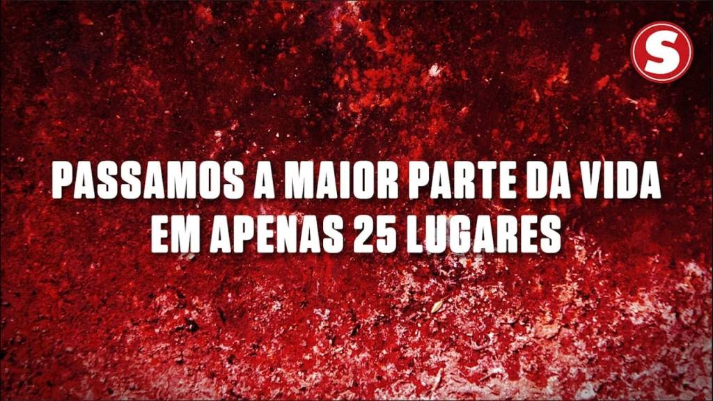Passamos a maior parte da vida em apenas 25 lugares