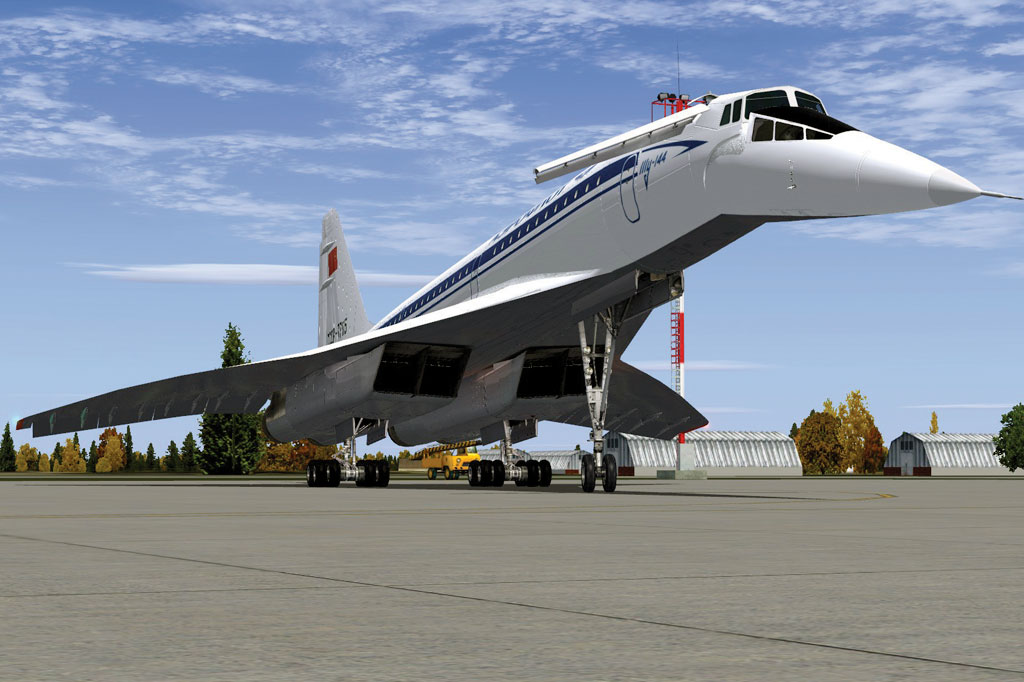 SI_Avião_Saga_Supersonico_2 <strong>Embora o Concorde seja o mais conhecido avião civil supersônico, outros foram desenvolvidos na mesma época, inclusive uma quase cópia soviética, o Tupolev Tu-144, que, reza a lenda, se aproveitou de informações do Concorde obtidas pela eficiente espionagem soviética. Embora seu primeiro voo tenha acontecido alguns meses antes de seu primo mais famoso, o Tu-144 sofreu reveses em seu curto período operacional, com falhas e acidentes. Um deles se deu no tradicional salão aeronáutico de Le Bourget, em Paris, em 1973, com o avião se despedaçando num mergulho no ar, vitimando seis tripulantes e outras oito pessoas no solo. Após ter realizado alguns voos comerciais em pequena escala, o Tu-144 foi retirado de operação no final da década de 1970.</strong>