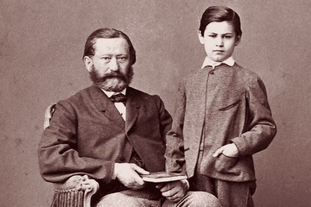 <strong>Sigmund Freud (ainda menino aqui) decidiu fazer autoanálise para entender seus sentimentos diante da morte de seu pai.</strong>