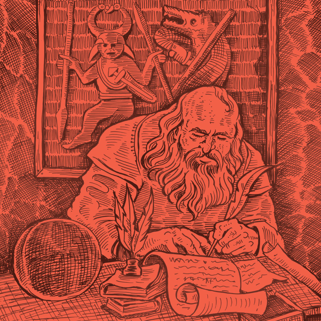 SI_Mitologia_Nordica_1_A <strong>Snorri Sturluson, o islandês que foi o maior compilador dos mitos nórdicos.</strong>