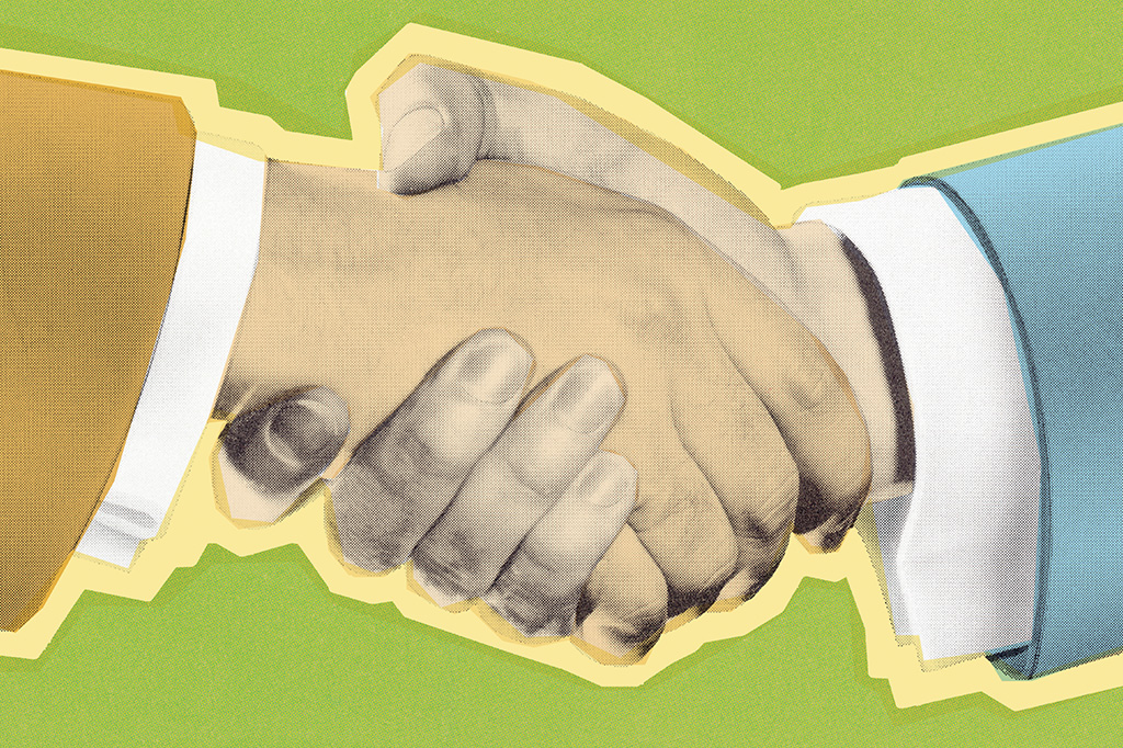 Qual é a origem do aperto de mão?