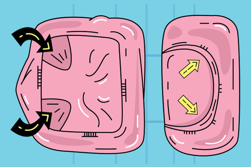 Manual: como dobrar lençol de elástico?