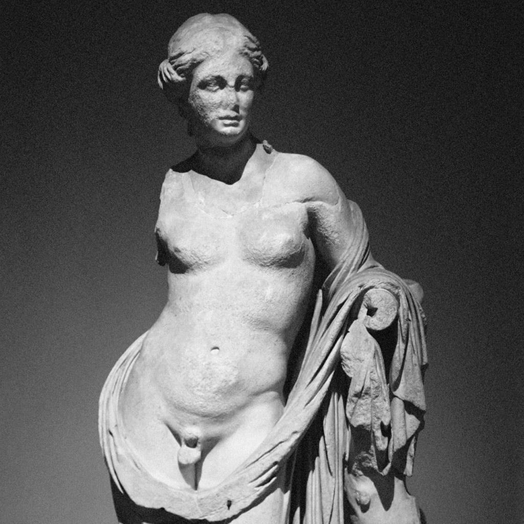 SI_Mitologia_Grega_Olimpo_Afrodite_3 <strong>Os deuses ouvem seu clamor, e assim os dois corpos se unem em um só, nem homem, nem mulher, mas os dois ao mesmo tempo. </strong>