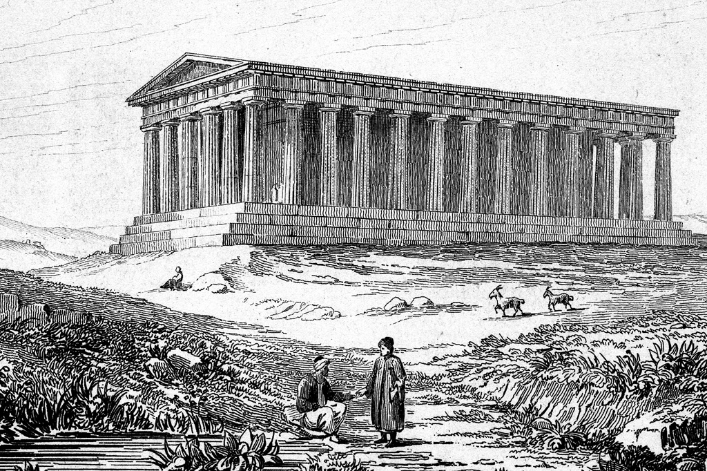 SI_Mitologia_Grega_Olimpo_Hefesto_3 <strong>Construído em 449 a.C., o Templo de Hefesto, em Atenas, existe até hoje. Sobreviveu por ter sido convertido em igreja cristã.</strong>