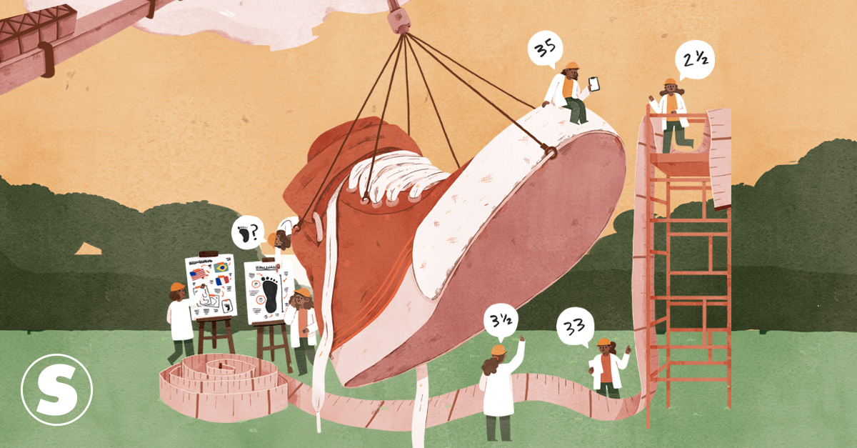 sapatos numeração pequena