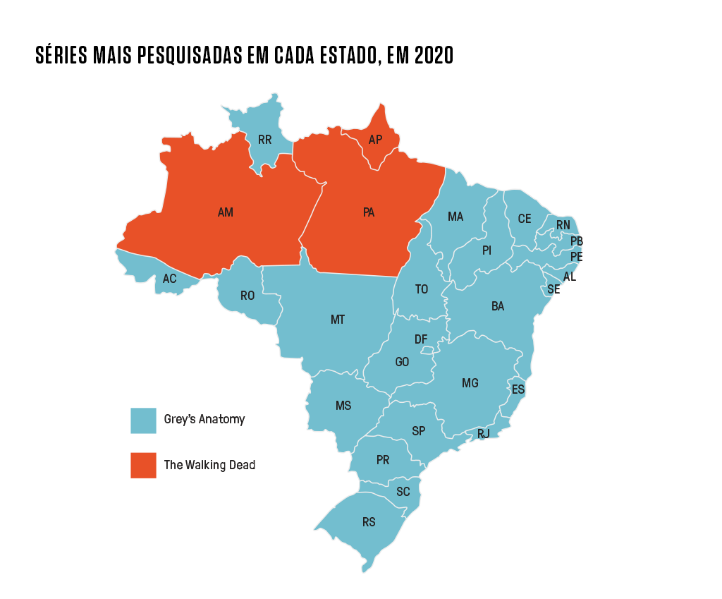 Ilustração do mapa do Brasil.