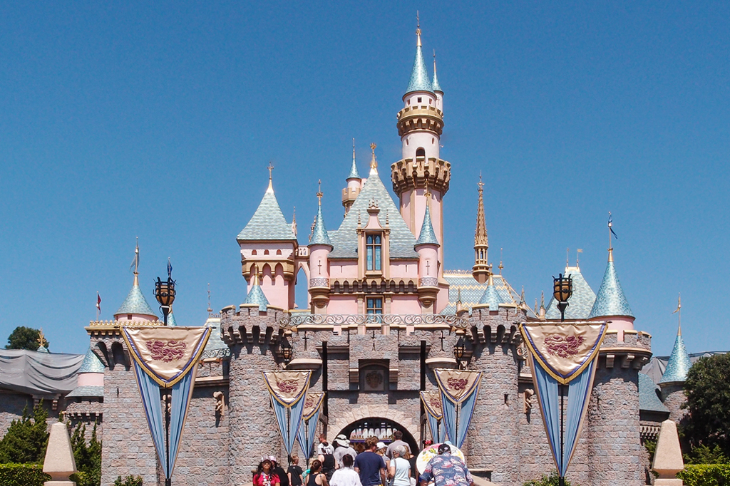 Castelo da Bela Adormecida na Disneylândia.