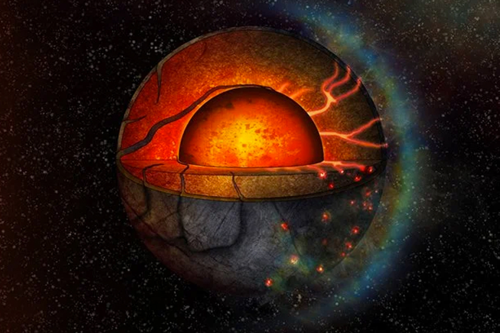 Ilustração artística do LHS 3844b.