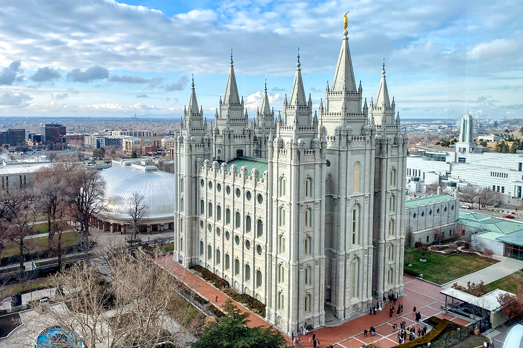 Foto do Templo de Salt Lake.