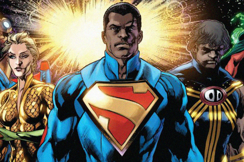 Ilustração mostrando Calvin Ellis, superman da DC Comics.