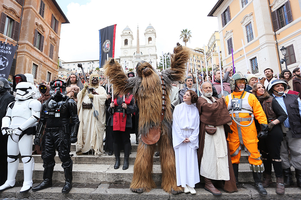 Flashmob durante o Star Wars Day 2019 em Roma.